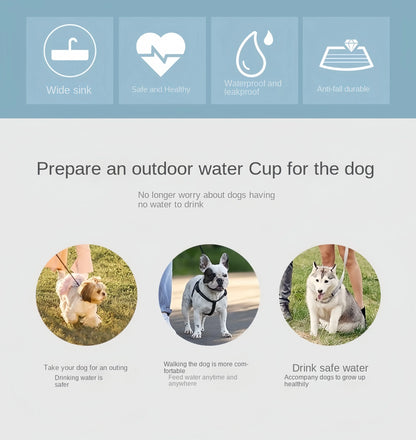2 In1 Dog Cat Water Bottle with Storage Food and Water